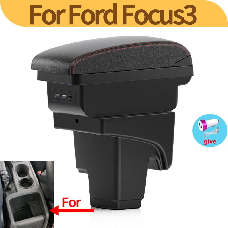 Caja Reposabrazos Central Ford Focus MK3 - Cajón Almacenamiento Interior