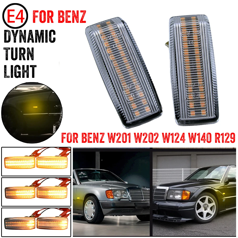 Intermitentes LED dinámicos Mercedes-Benz SL R129 W124 W140 - imagen 4
