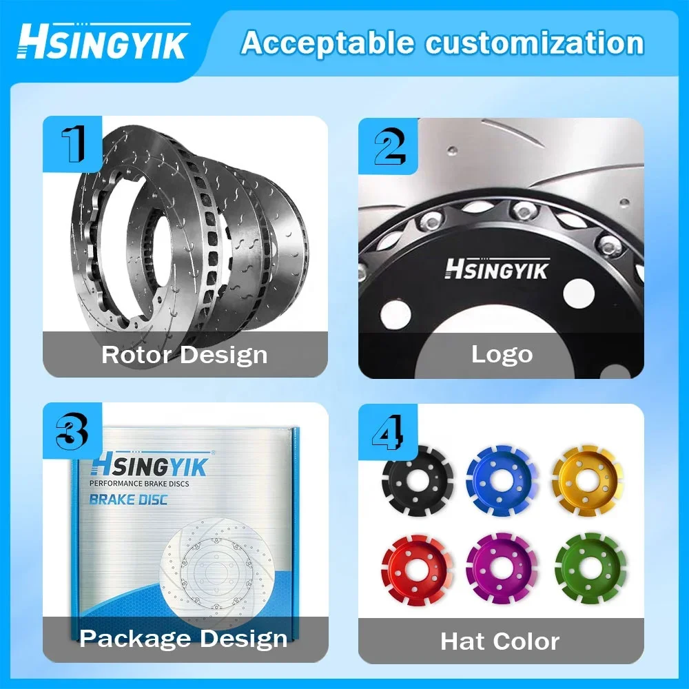 En stock Juego de rotor de freno flotante BBK personalizado para bmw M3 E92 - imagen 4