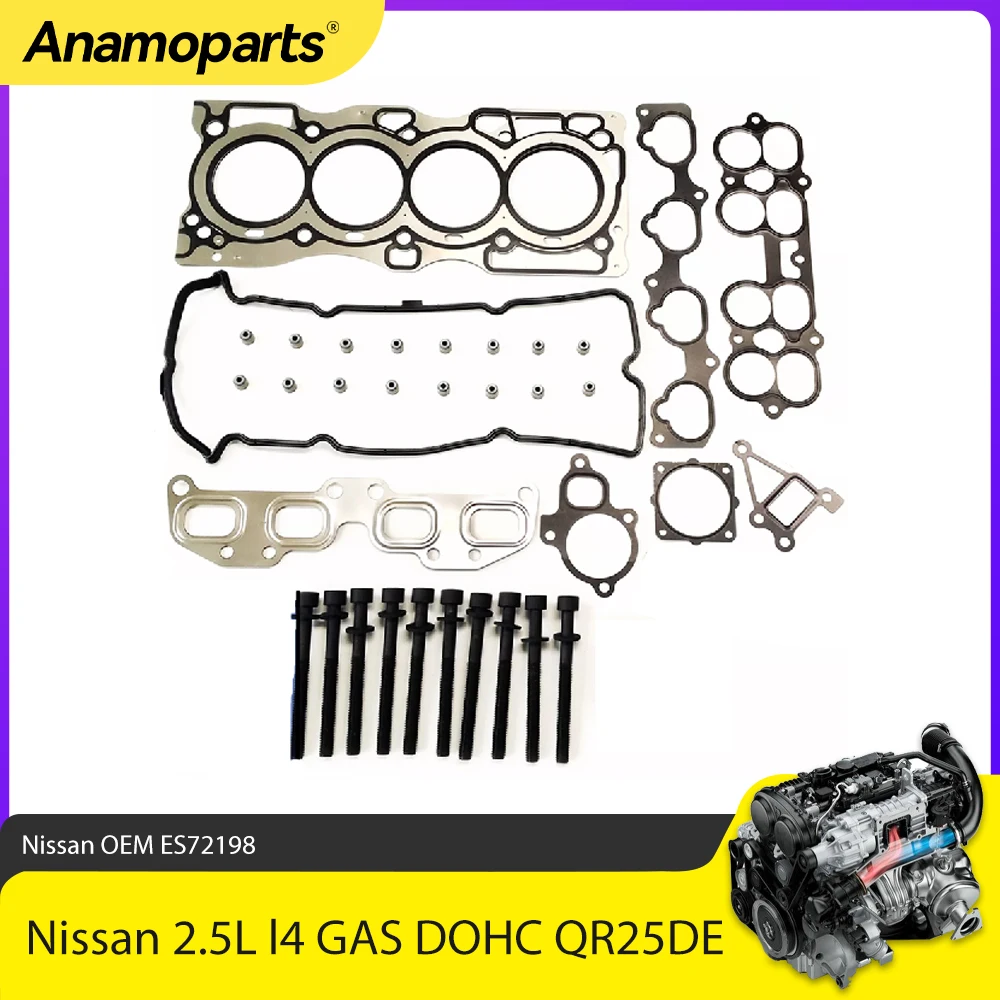 Juego juntas de culata Nissan QR25DE Altima y Sentra 2.5L