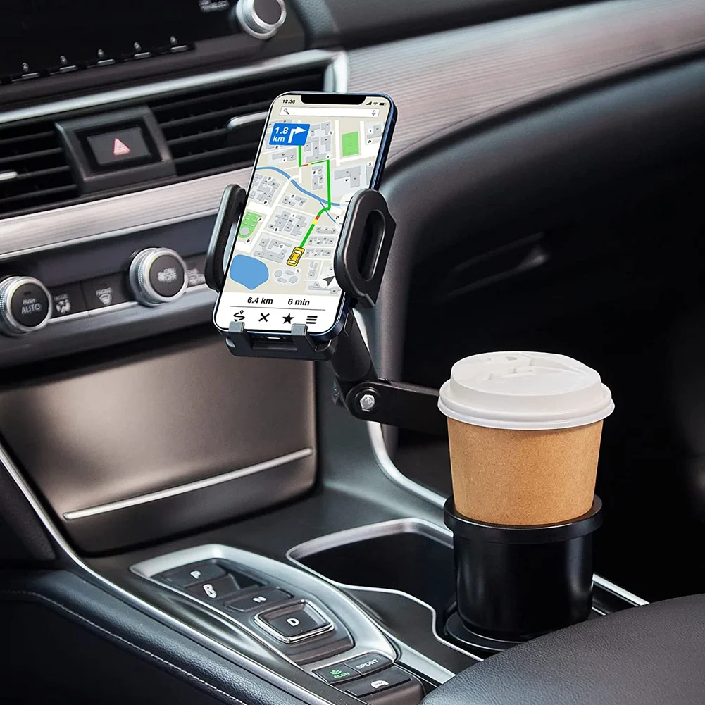 Expansor Portavasos Coche 360° Soporte Teléfono Rotación - imagen 4