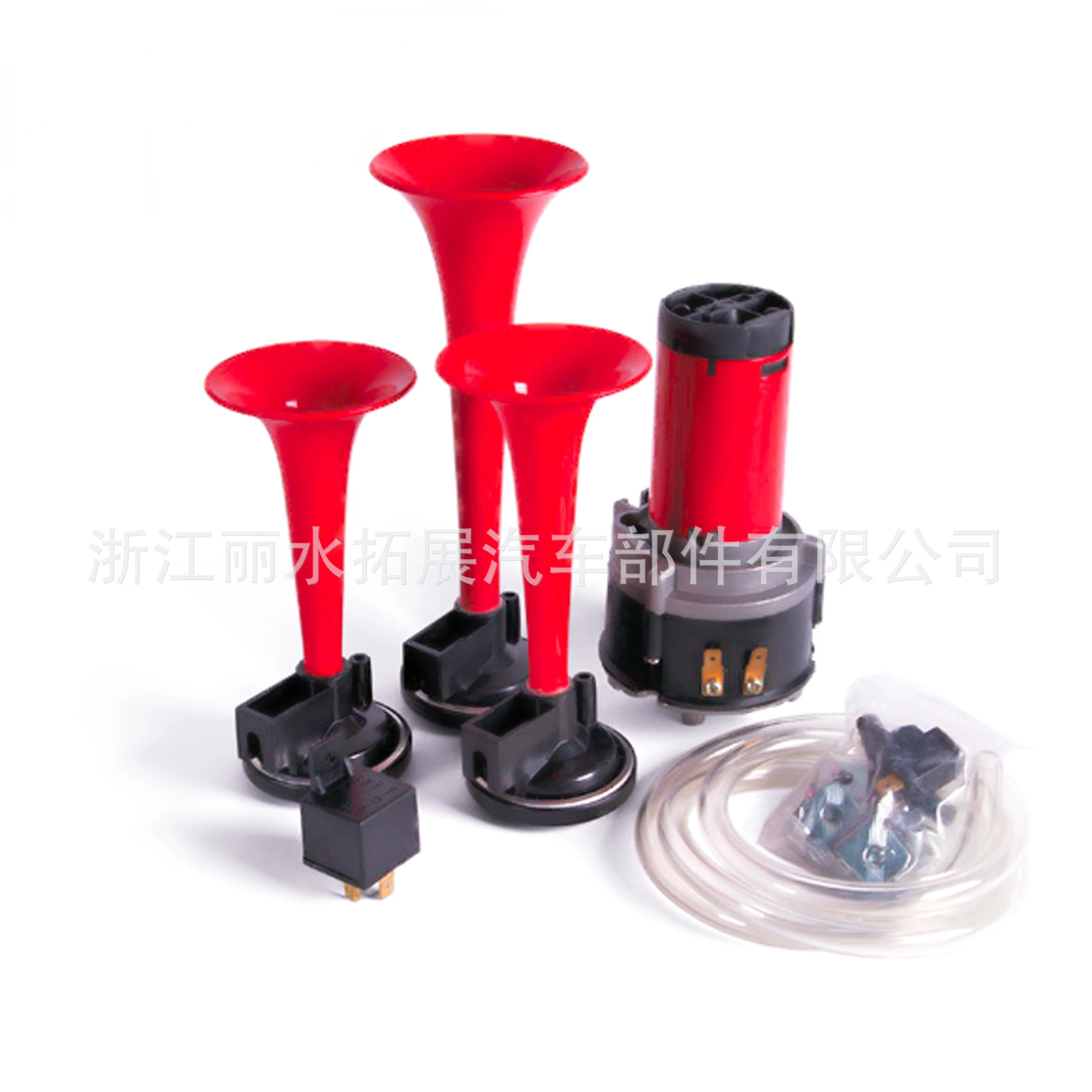 Bocina de aire eléctrica de 3 trompetas 12 V para coche y moto