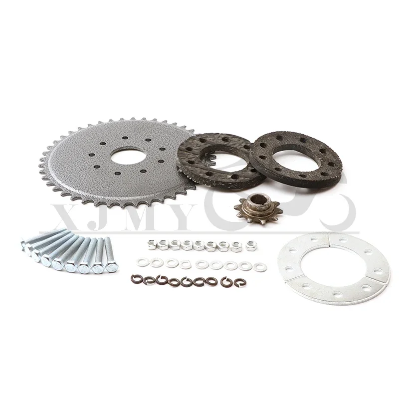 Kit piñón 44T para bicicleta motorizada 49cc 80cc cadena 415 - imagen 5