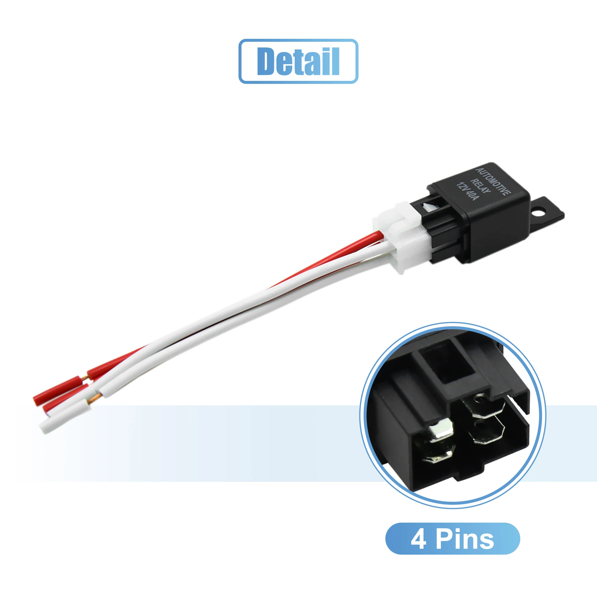 Relé Automotriz 4 Pines X Autohaux 12V 40A SPST para Vehículos - imagen 4
