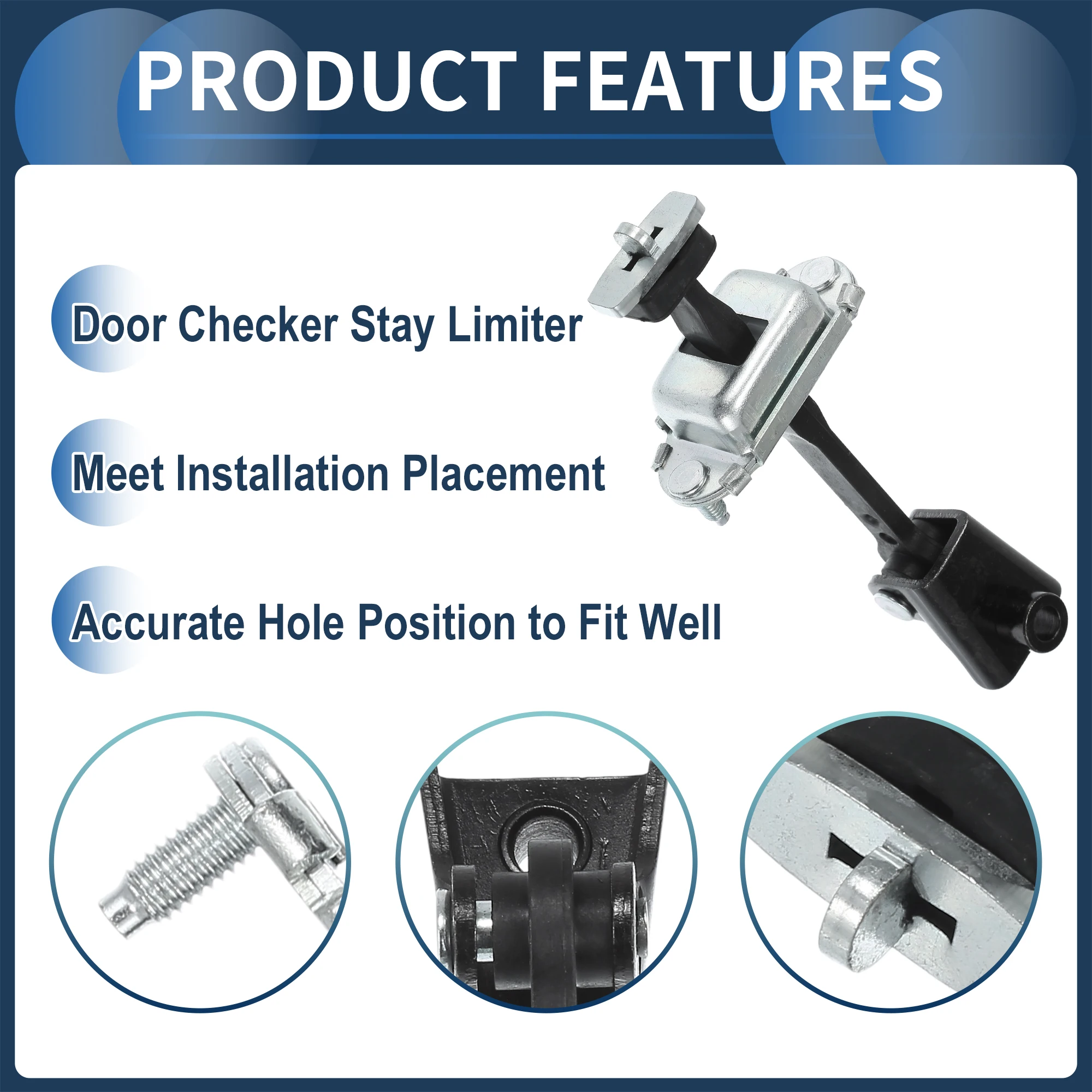 UXCELL Limitador de puerta delantero Ford Transit Connect 2002-2013 - imagen 4