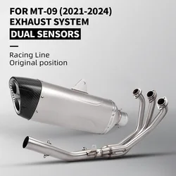 Sistema completo de escape acero inoxidable para Yamaha MT-09 2021-2024