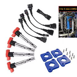 Kit bobinas de encendido Audi A4 B5 1.8T con arnés ICM y placas R8