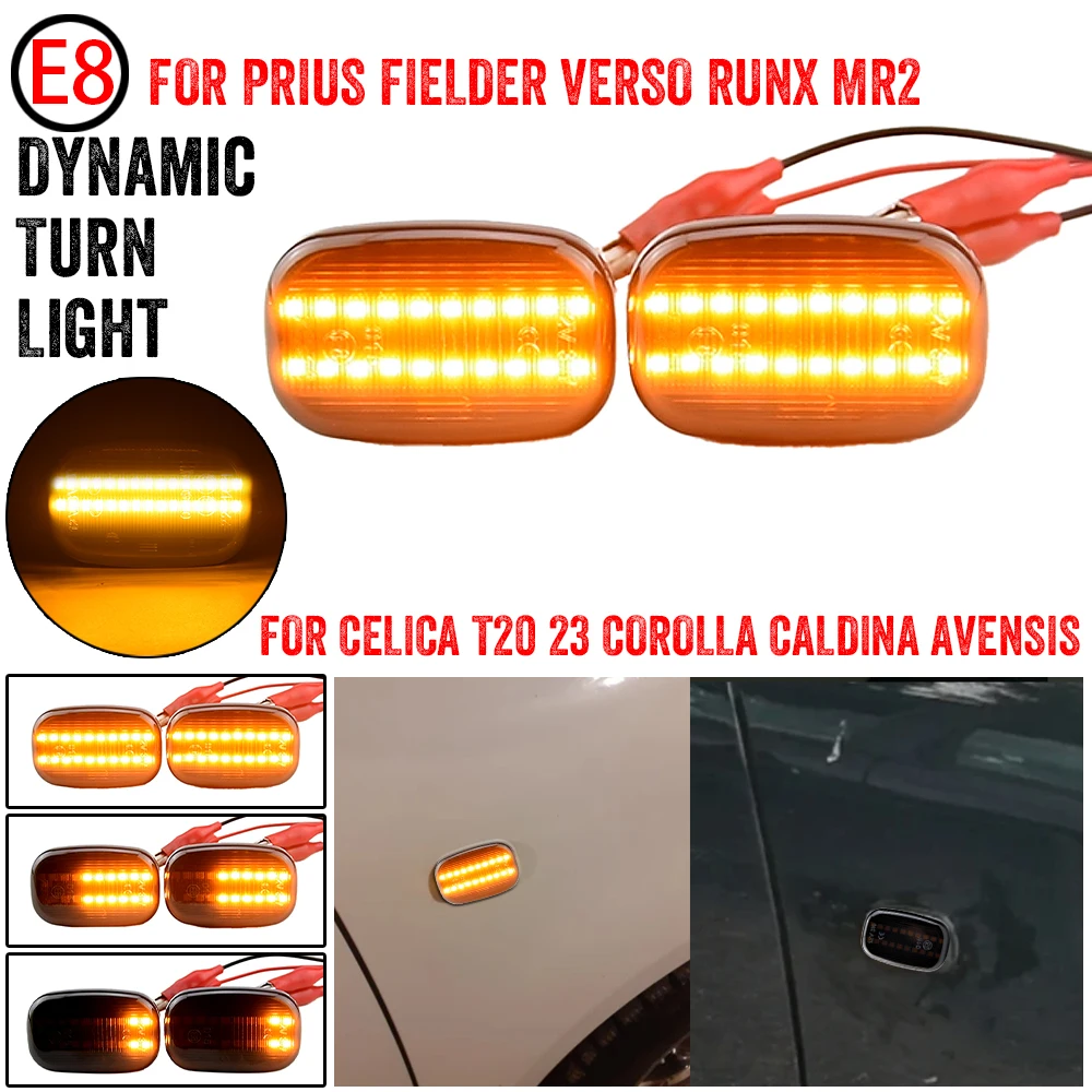 Intermitente LED lateral dinámico para Toyota Corolla E10-E12 (1992-2007)