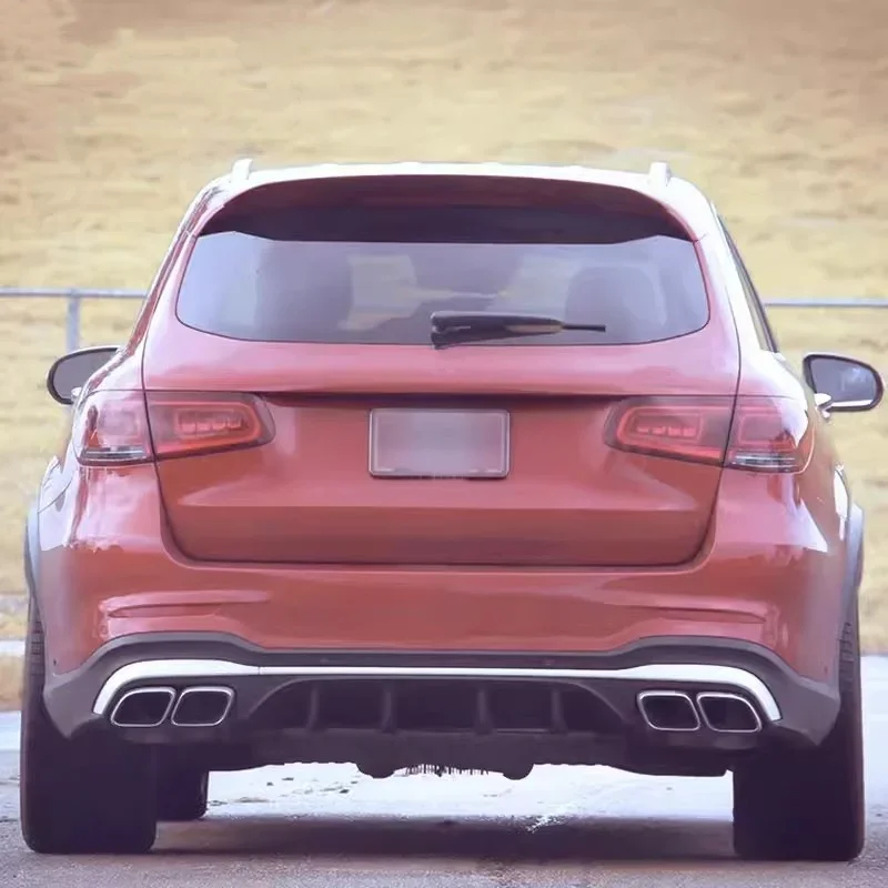 Garganta trasera para mercedes-benz GLC 2015-2021, actualización a AMG43 AMG63, kit de carrocería envolvente pequeño, accesorios para coche - imagen 2