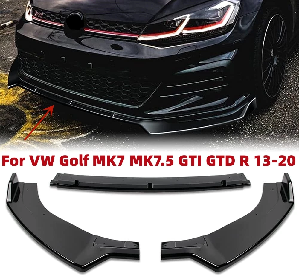 Splitter labio delantero para VW Golf 7 MK7 GTI GTD R - imagen 3