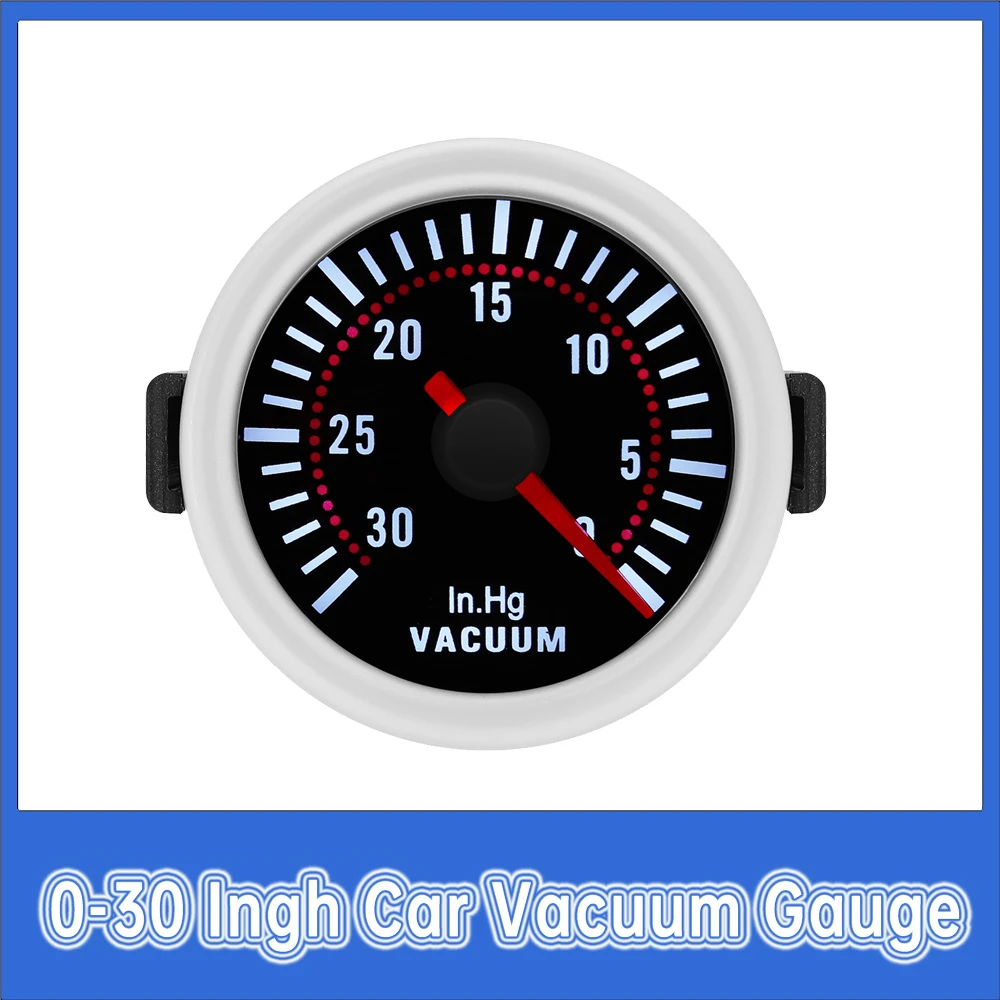 Medidor de vacío universal 52 mm LED con manguera para gasolina