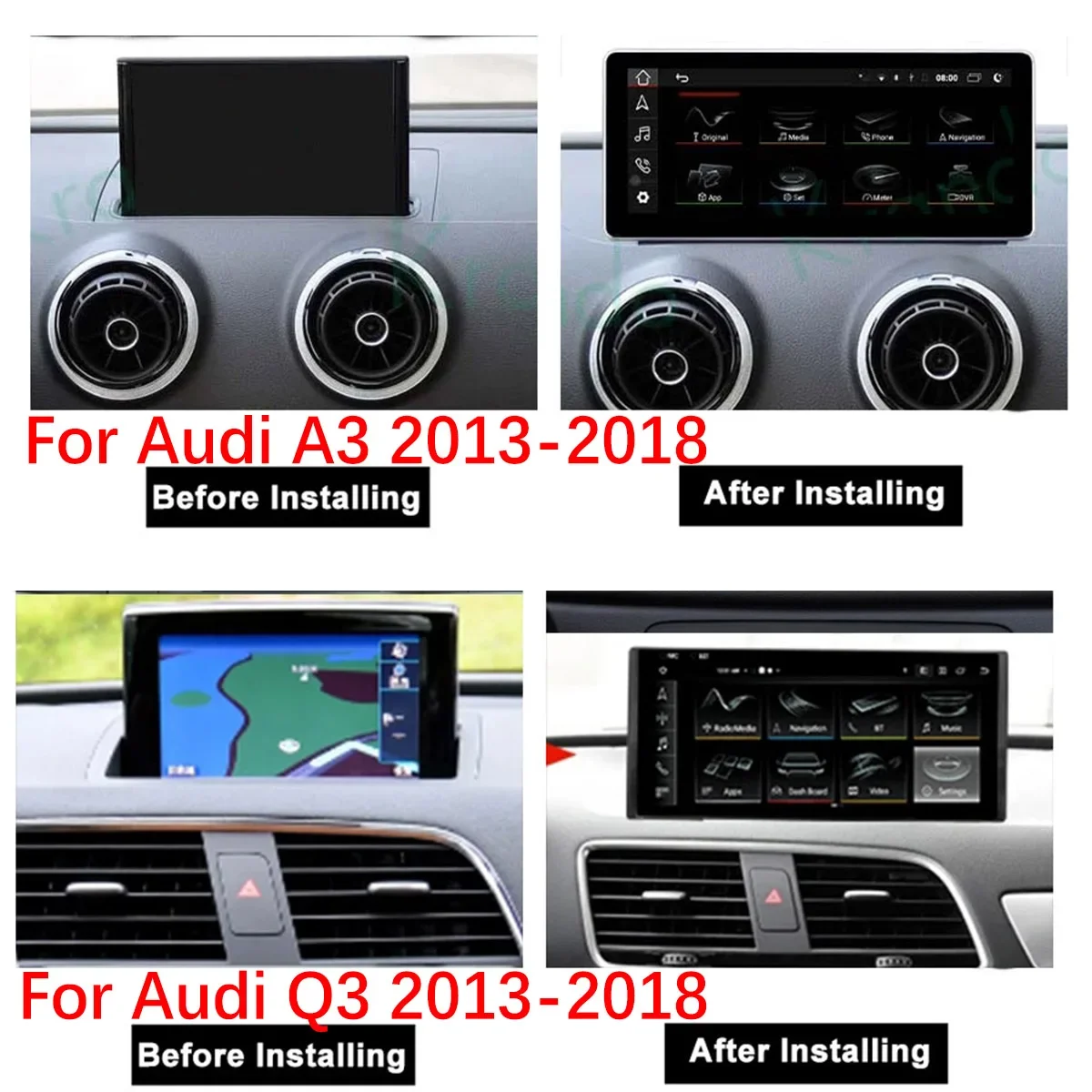 Radio Android Audi A3 Q3 2013-2018 CarPlay inalámbrico - imagen 2