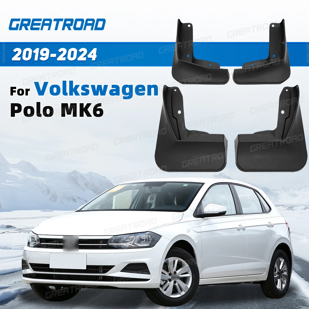 Guardabarros VW Polo MK6 2019-2024 protectores salpicaduras