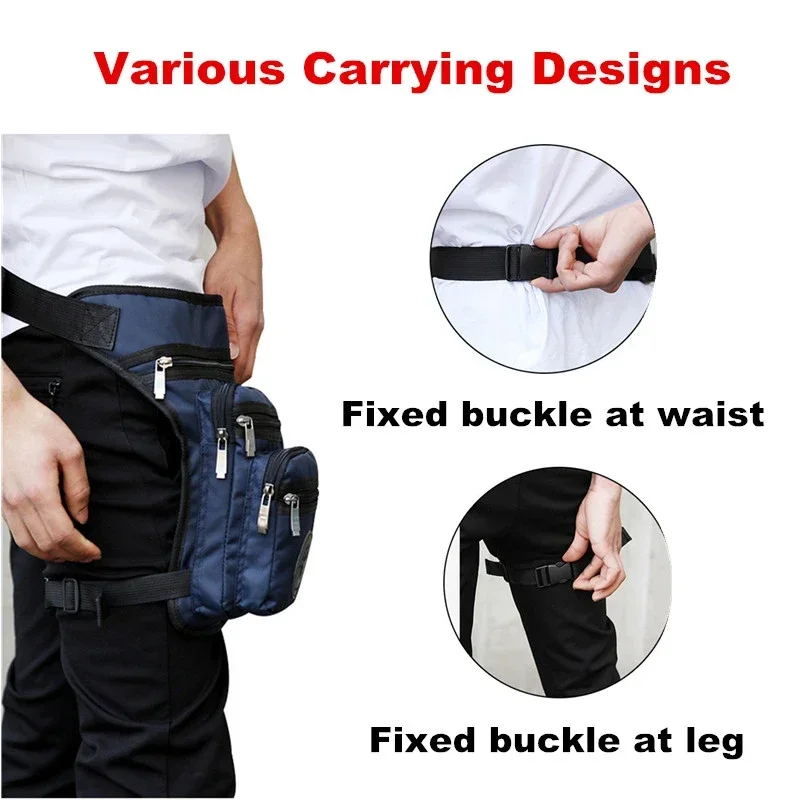 Riñonera impermeable nylon para moto – Bandolera cinturón senderismo - imagen 4