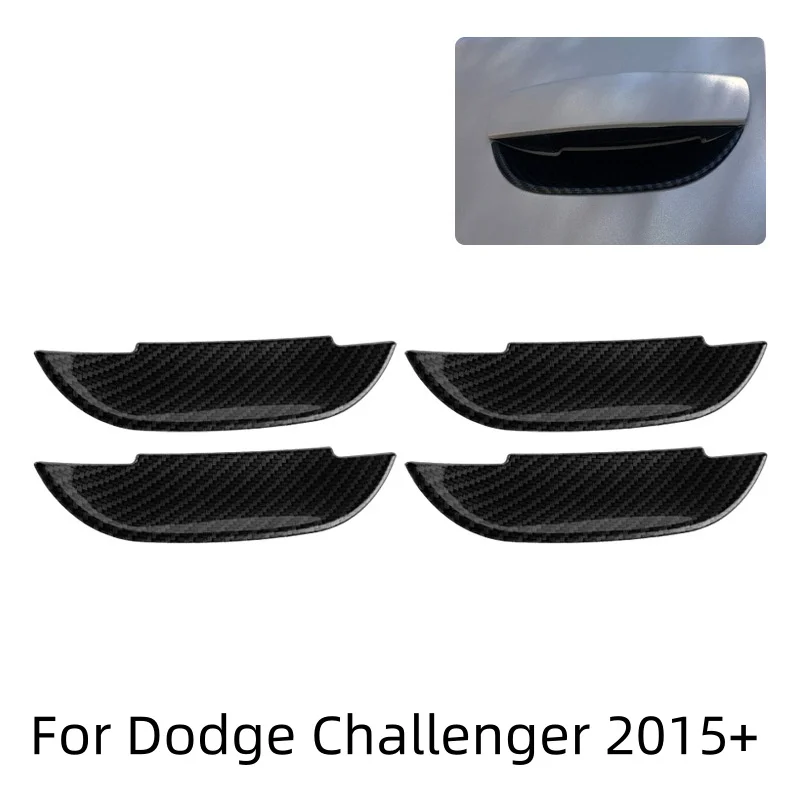 Manijas puerta fibra de carbono Dodge Challenger 2015 embellecedor - imagen 2