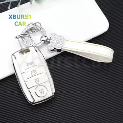 Funda de llave Kia de TPU para mando de 4 botones