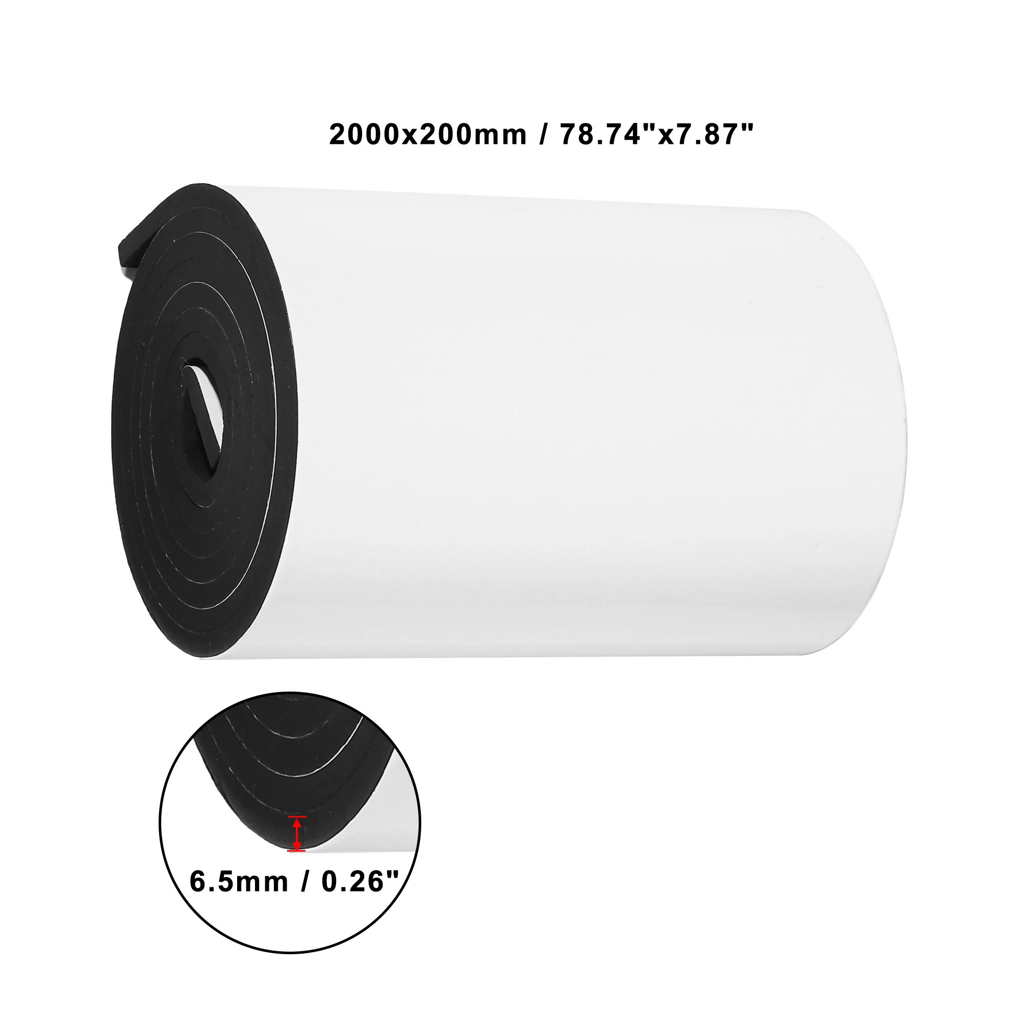 X Autohaux Protector EVA anticolisión pared garaje – Negro y Blanco - imagen 3