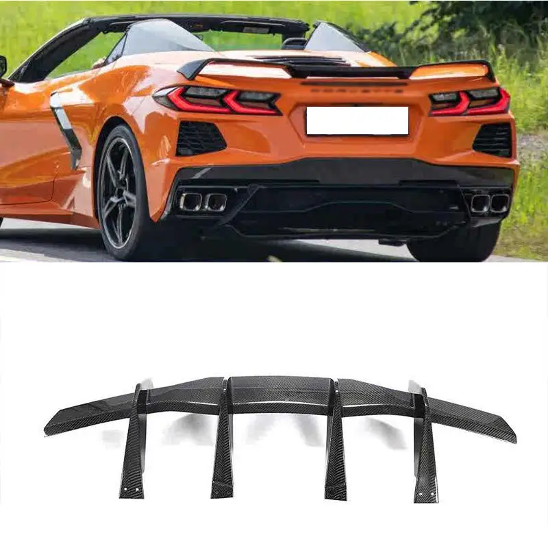 Difusor trasero fibra de carbono para Chevrolet Corvette C8