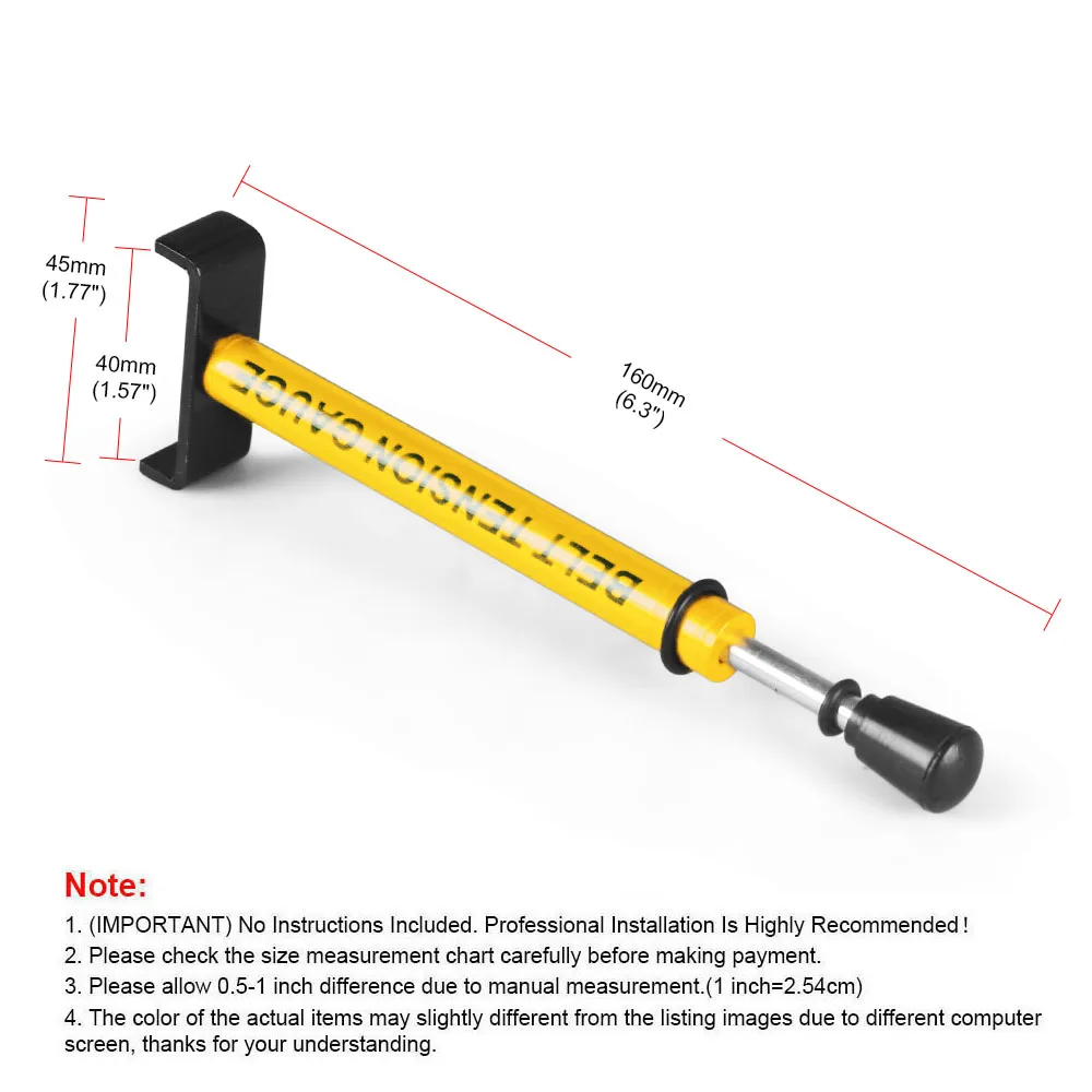 Probador tensión correa metálico – ajustador universal para motocicletas - imagen 5