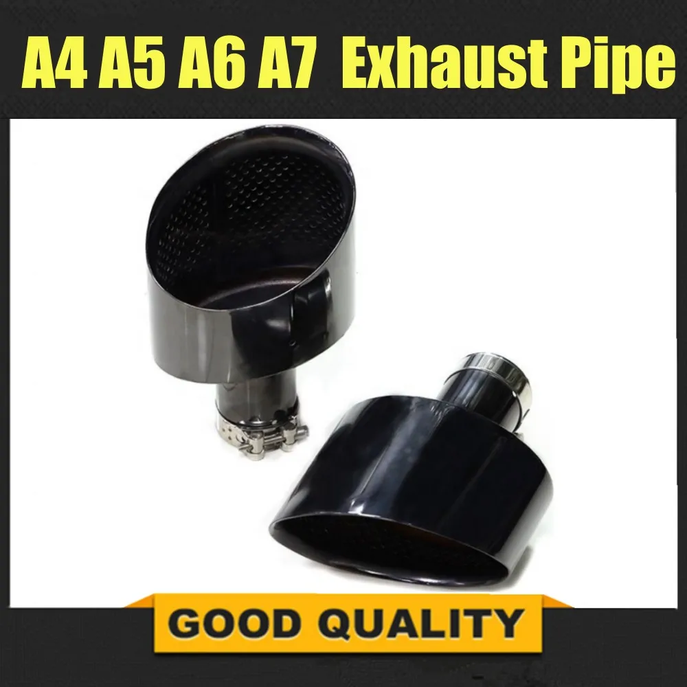 Punta escape acero inox RS6 para Audi A3 A4 A5 A6 A7 RS3 RS4 RS5 RS7