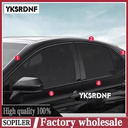 Tira sellado ventana acero inoxidable negra para Toyota Camry