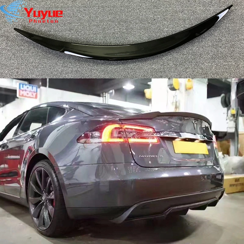 Alerón trasero fibra carbono Tesla Model S 2014-2019