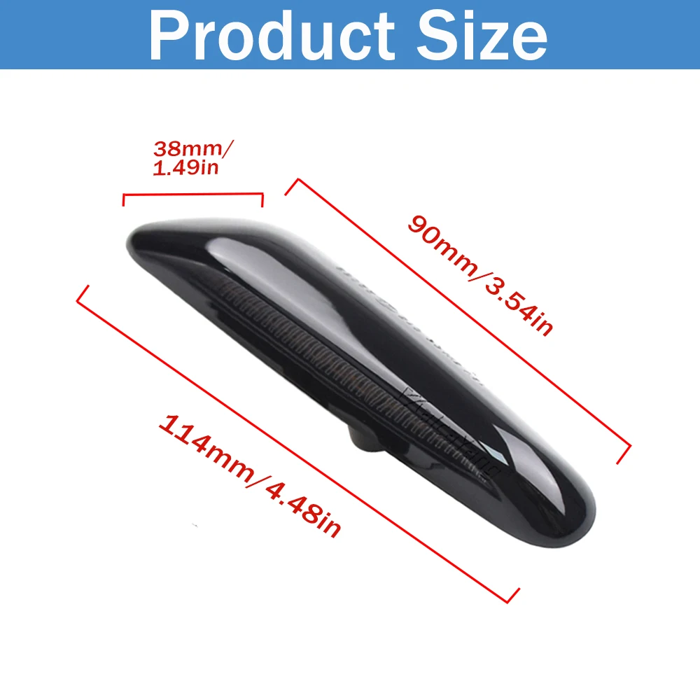 Luz LED dinámica guardabarros marcador lateral BMW Serie 1 3 5 E46 E90 E60 - imagen 5