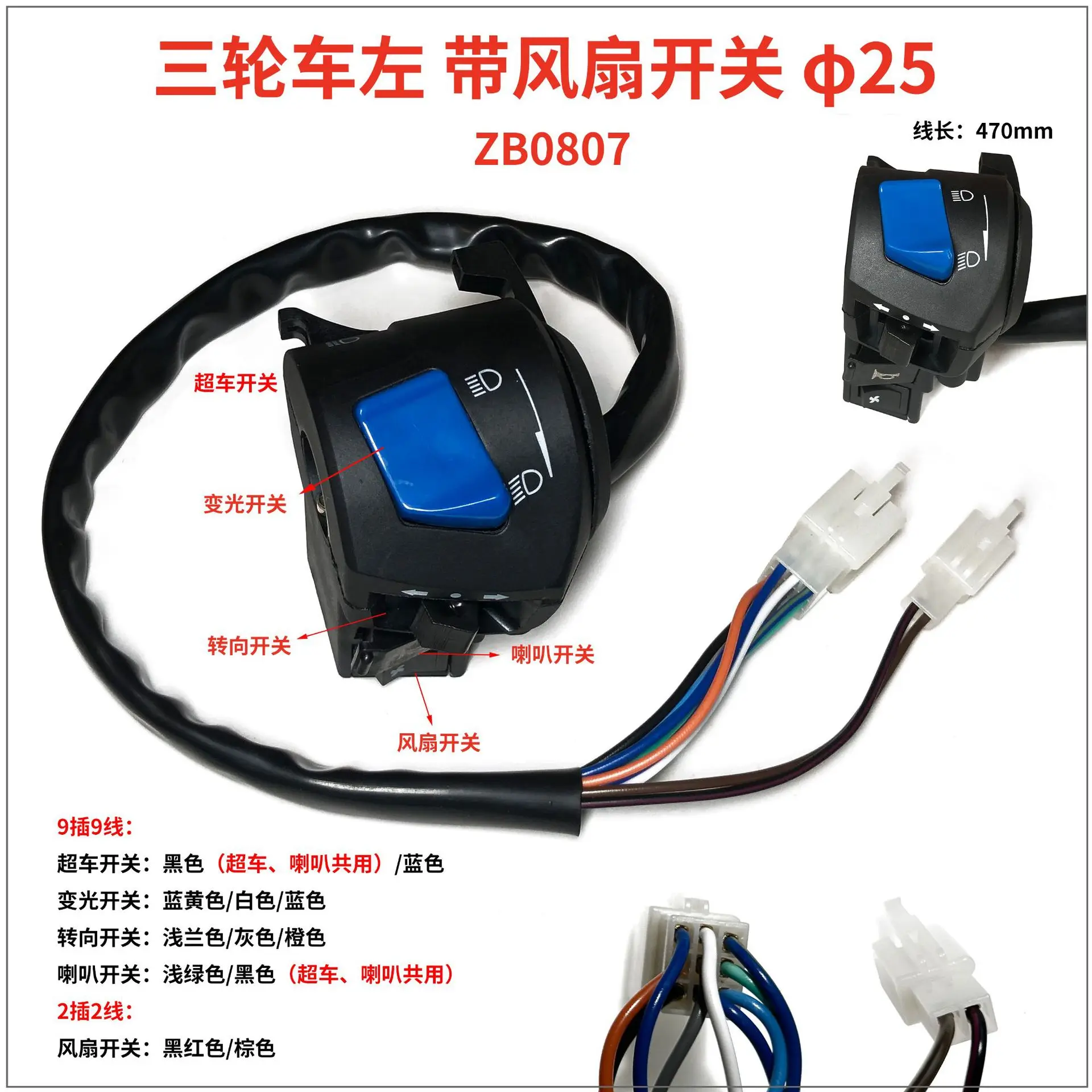 Luces antiniebla - Control integrado en manillar