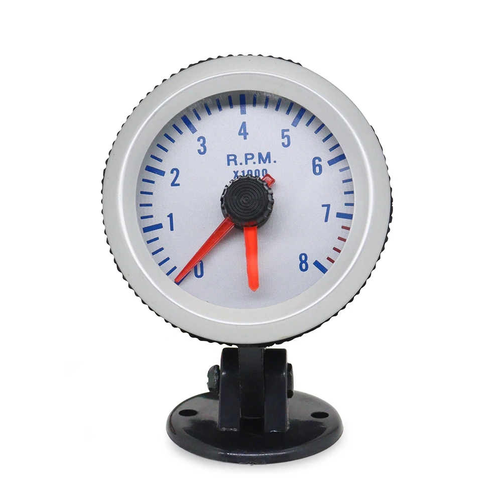 Tacómetro universal coche 52 mm, 8000 RPM, 1-8 cilindros - imagen 2