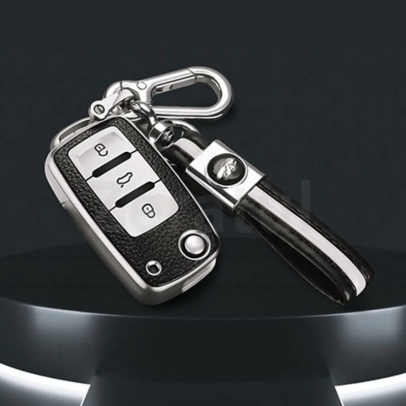 Funda de cuero TPU para llave Volkswagen Golf Passat Tiguan - imagen 3