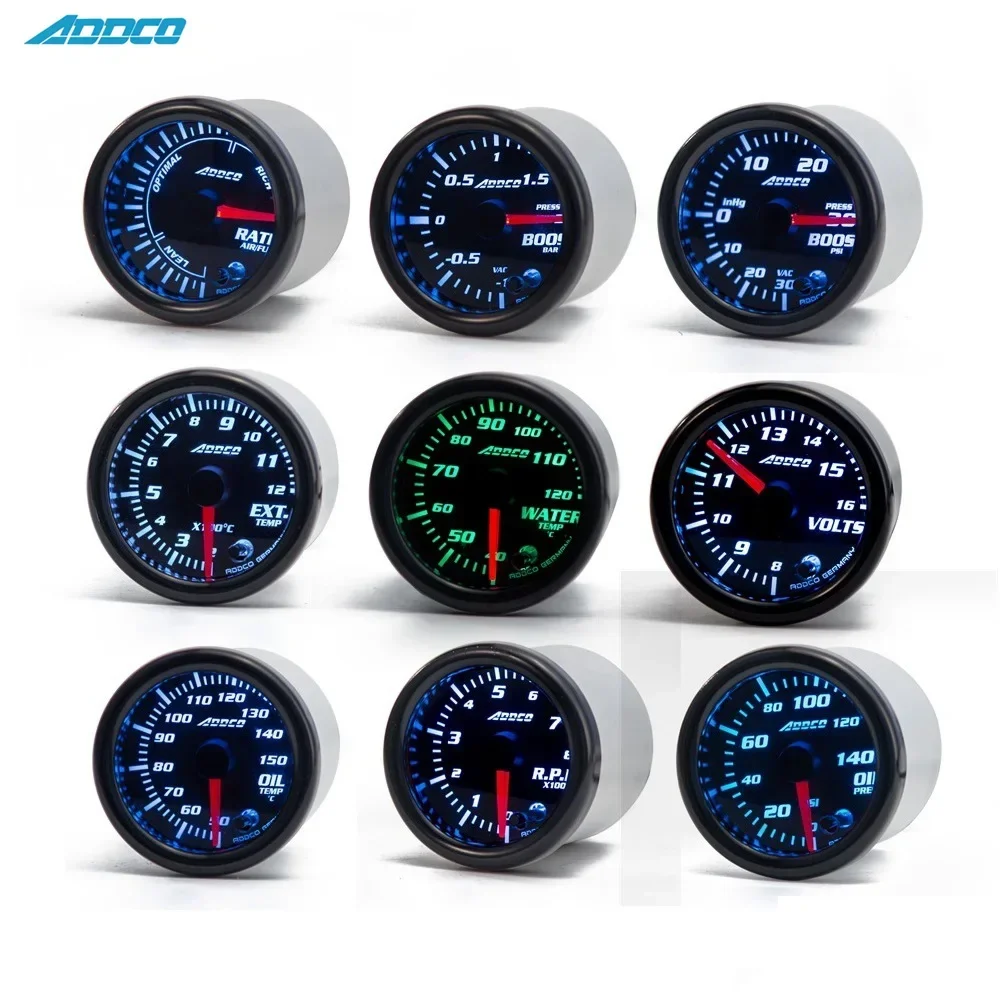 ADDCO Medidores LED 52 mm presión, temperatura, EGT y tacómetro - imagen 2