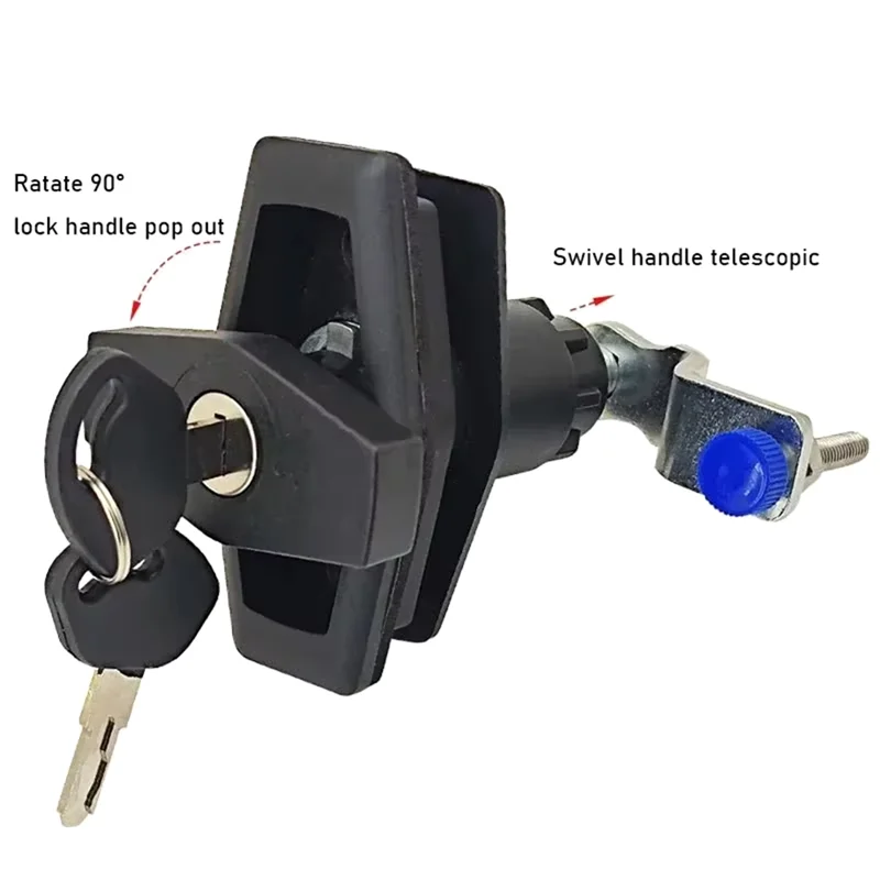 Kit cerradura puerta AB56 con pulsador para Swift Elldis RV - imagen 2