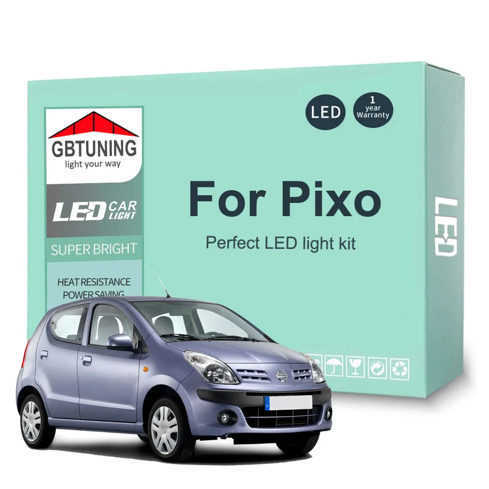 Bombillas LED interior Canbus para Nissan Pixo (2009-2013)