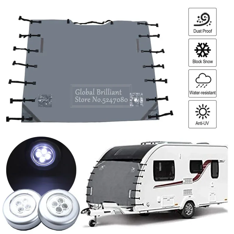 Funda impermeable para caravana con tiras reflectantes - imagen 2