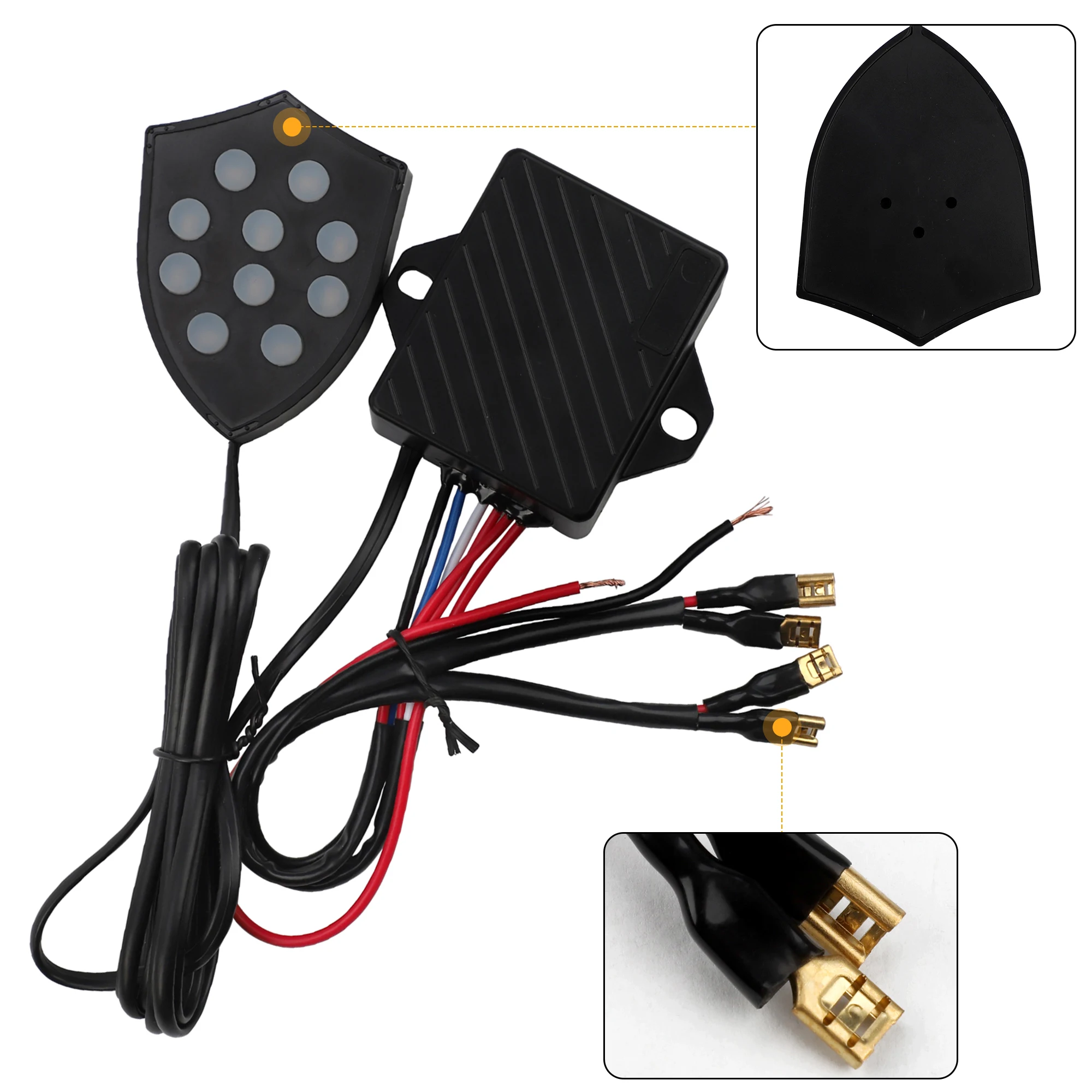Bocina electrónica musical universal 12 V con controlador - imagen 4