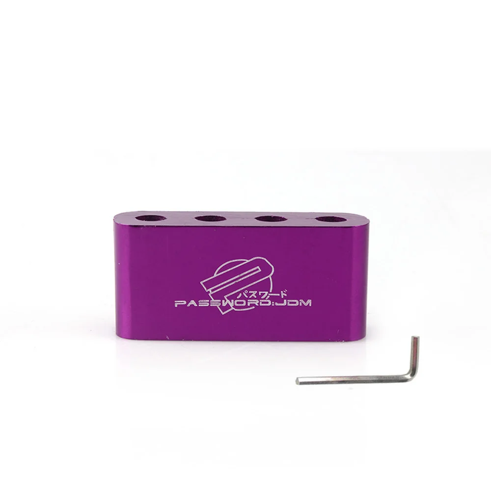Separador cables bujía aluminio JDM – 6mm 7mm 4 agujeros - imagen 3
