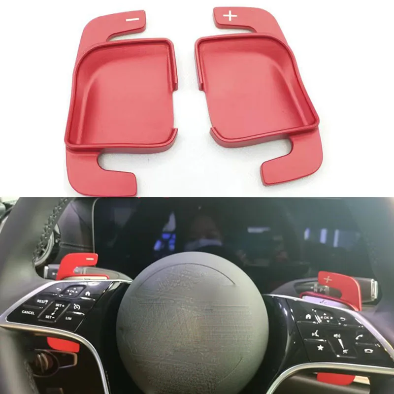 Vista completa del set de extensiones de levas de cambio para Mercedes-Benz