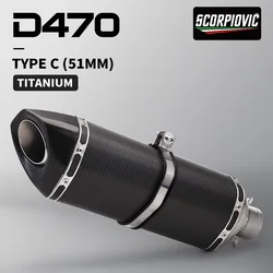 Tubo escape universal titanio silenciador fibra carbono modificado XJ6