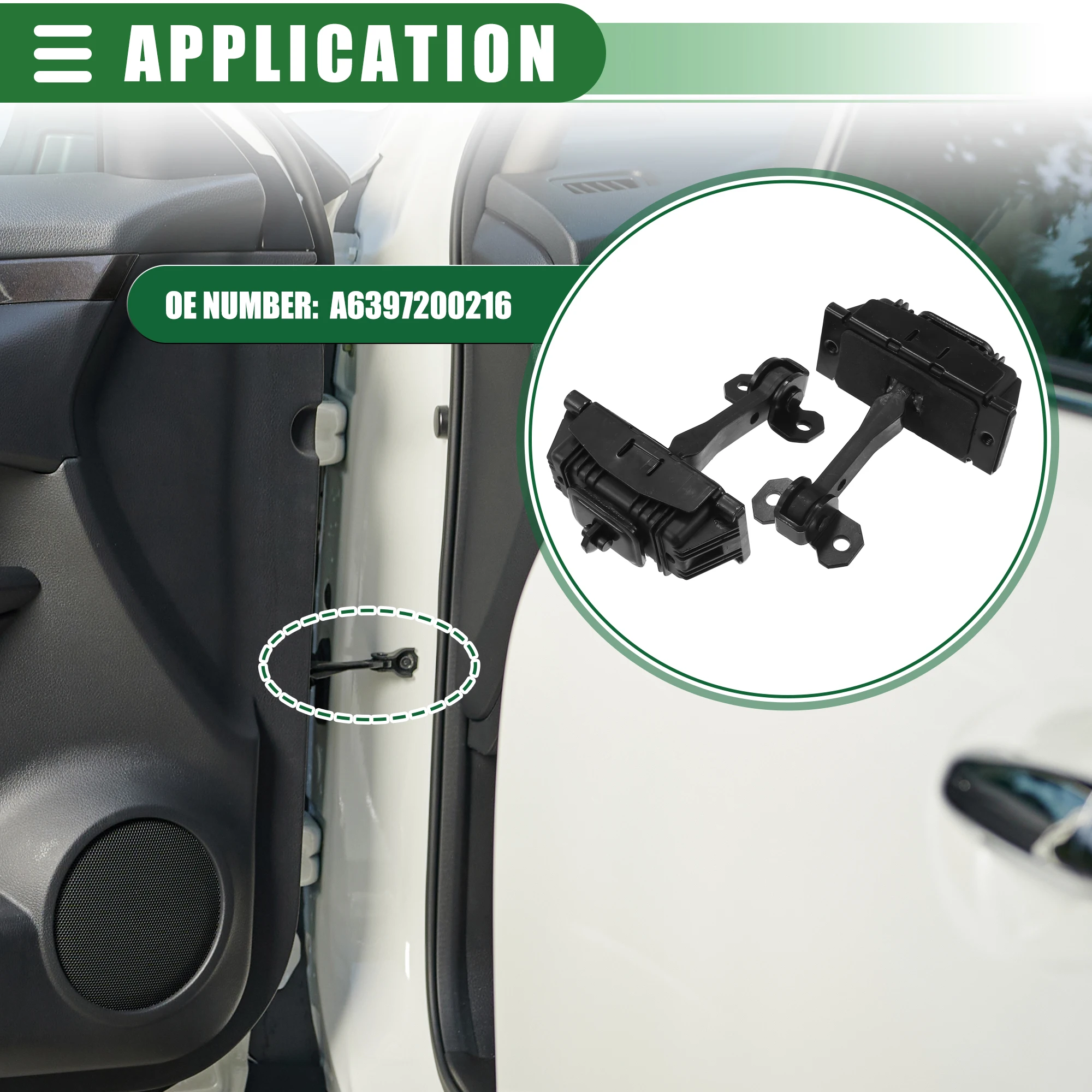 A6397200216 Autohaux Limitador de puerta Mercedes-Benz Vito W639 - imagen 2