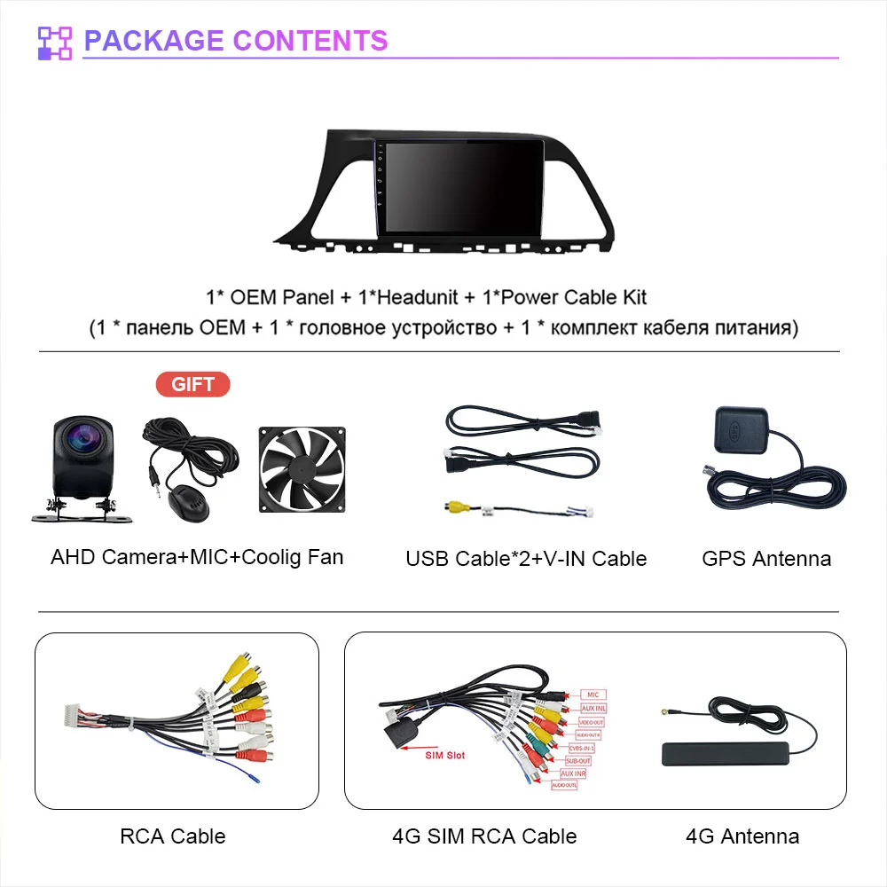Radio multimedia Android 15 con CarPlay – Hyundai Sonata VII LF 2014-2017 - imagen 2