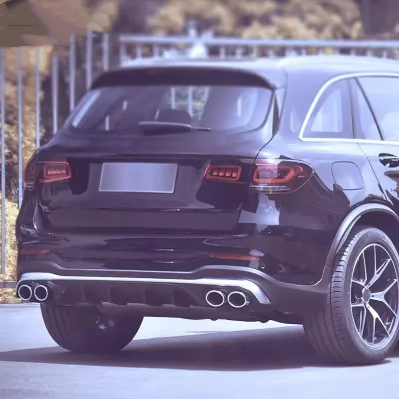 Garganta trasera para mercedes-benz GLC 2015-2021, actualización a AMG43 AMG63, kit de carrocería envolvente pequeño, accesorios para coche - imagen 3