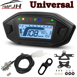 Tacómetro digital universal para moto 1-4cilindro 10000RPM LCD