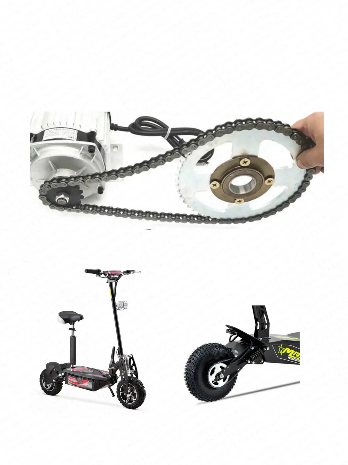 Piñón T8F 9-15 dientes 10mm scooter eléctrico - imagen 5