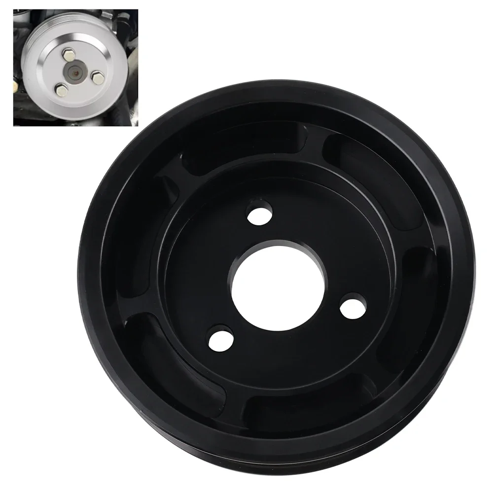 Polea de dirección asistida BMW N54 32427553955 de aluminio negra