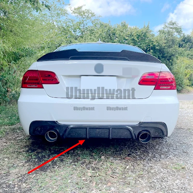 Kit divisor parachoques trasero BMW E92 E93 fibra de carbono - imagen 4