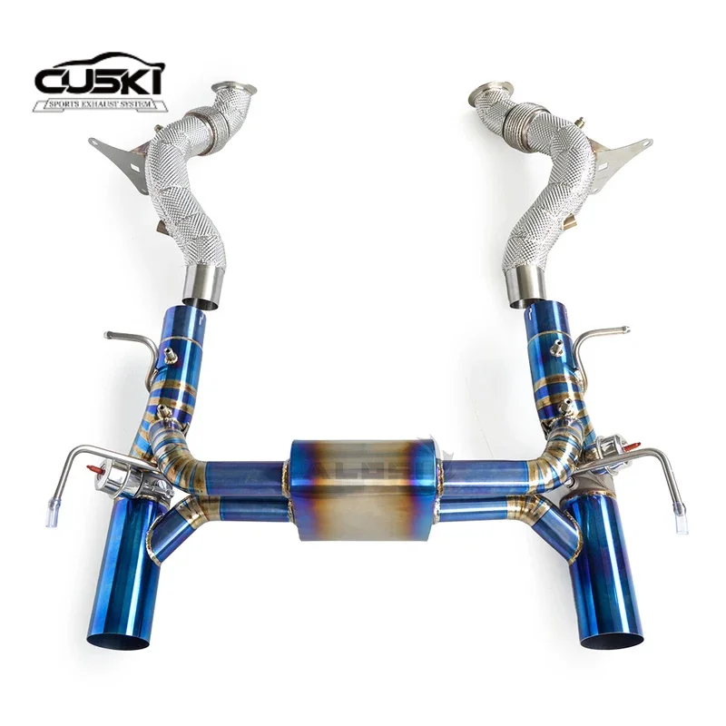 Tubo escape acero inoxidable Ferrari F8 3.9T 2019-2024 alto rendimiento