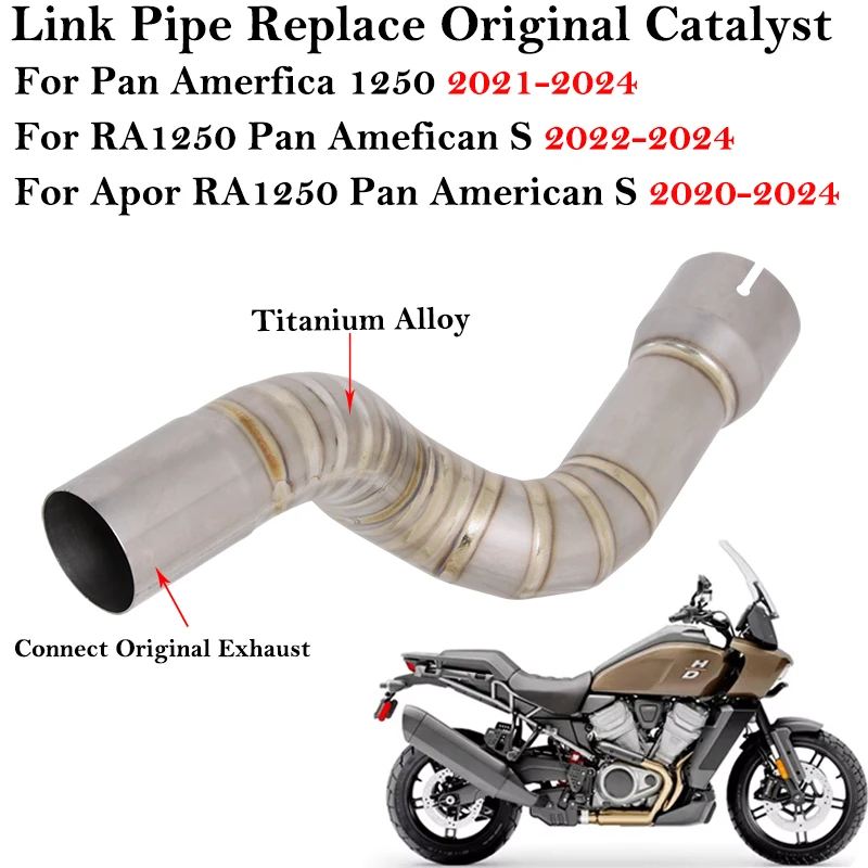 Apos RA1250 Tubo de enlace de escape titanio – Pan America S 1250