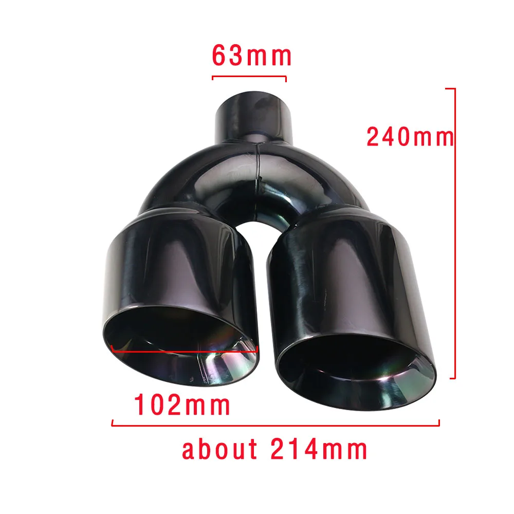 Tubo de Escape Doble Salida de Acero Inoxidable - imagen 2