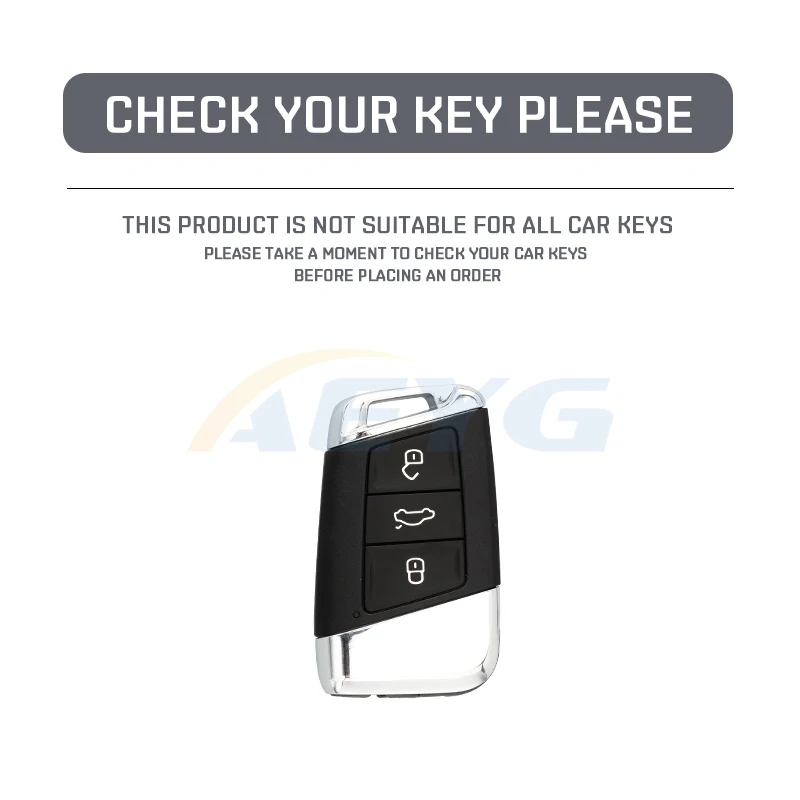 Funda negra con acabado de fibra de carbono para llave de coche