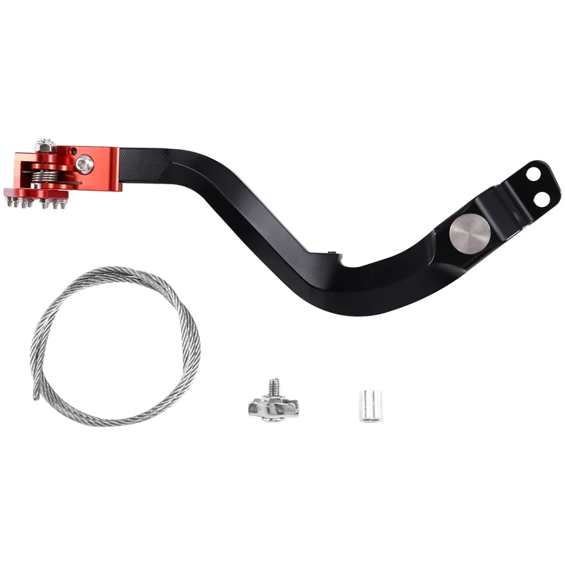 Palanca de freno trasero Honda CRF250L negra con rojo - imagen 2